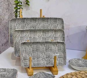 فروش عمده رولت خوری مستطیل طرح دار PASHA HOME