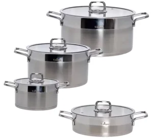 فروش عمده سرویس قابلمه 8 پارچه استیل UNIQUE