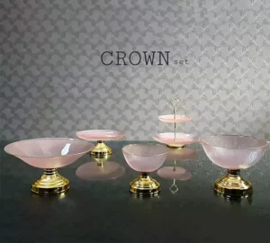 فروش عمده سرویس پذیرایی 5 تکه CROWN