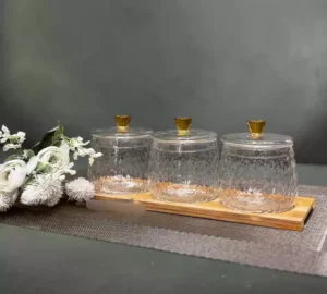 فروش عمده پاسماوری پیرکس 3 تکه زیره چوبی