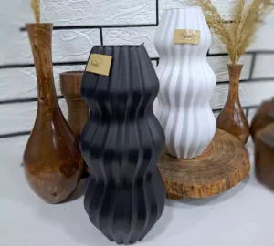 فروش عمده گلدان شیشه رنگی مات گیسو