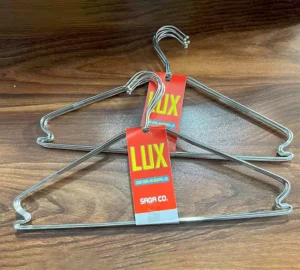 فروش عمده رخت آویز 6 عددی استیل ساده LUX