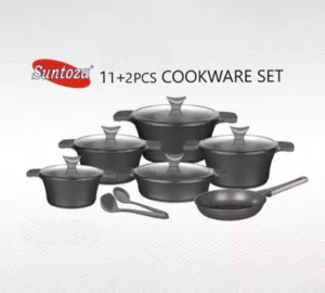 فروش عمده سرویس قابلمه 2+11 پارچه SUNTOZA
