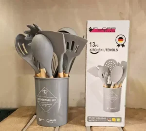 فروش عمده سرویس کفگیر ملاقه 13 پارچه FLORA