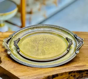 فروش عمده سینی 2 سایز طرح دار هندی دیانا