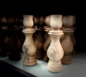 فروش عمده شمعدان دست ساز چوب گردو