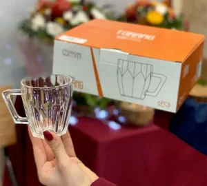 فروش عمده فنجان دسته دار مدل ترنج ZANGAN