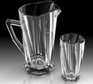 فروش عمده ست پارچ و لیوان اسکوئر ISFAHAN GLASS