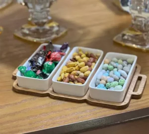 فروش عمده اردوخوری 3 خانه سینی چوبی