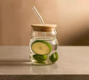 فروش عمده اسموتی پیرکس درب چوبی طرح موج دار