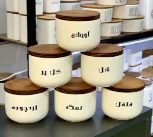 فروش عمده بانکه درب چوبی طرح تکست فارسی