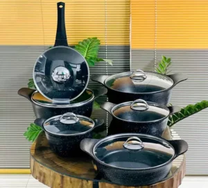 فروش عمده سرویس قابلمه 12 پارچه چدن SERANZO