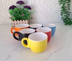 فروش عمده فنجان قهوه سرامیکی رنگی