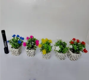 فروش عمده گلدان گل مصنوعی نارون 6 گل