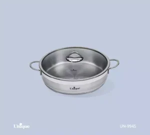 فروش عمده تابه استیل درب دار UNIQUE سایز 28