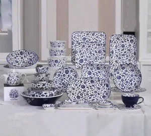 فروش عمده سرویس غذاخوری پیونی آبی DANNY HOME