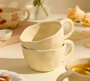 فروش عمده فنجان لته خوری پرسلین روستیک