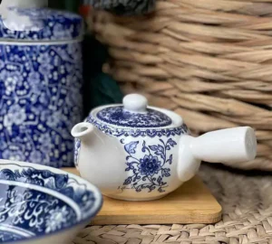 فروش عمده مینی قوری ژاپنی گل آبی