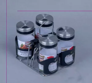 فروش عمده جا ادویه 4 عددی رونیکا طرح سیب