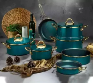 فروش عمده سرویس قابلمه لعابی گرانیت SAVASHAN