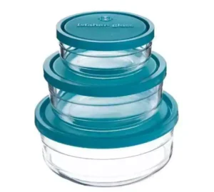 فروش عمده ظرف شیشه ای 3 تکه دنا ISFAHAN GLASS
