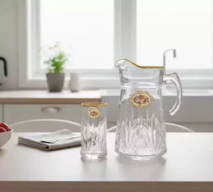 فروش عمده پارچ و لیوان مارکیز گل رز NORITAZEH