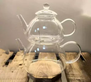 فروش عمده کتری قوری پیرکس خمره ای مدل لارا