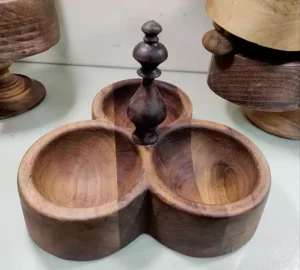 فروش عمده اردو خوری 3 خانه دسته دار چوبی