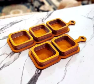 فروش عمده اردو خوری چوبی دوبل مربع