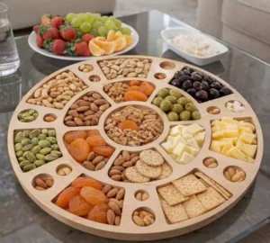 فروش عمده سینی مزه خوری چوبی گردون