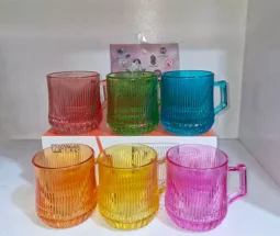 فروش عمده نیم لیوان رنگی مدل فلورانس ZANGAN GLASS