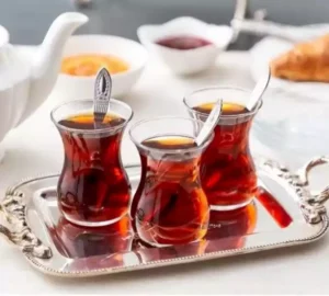 فروش عمده استکان چایخوری مدل کمر باریک