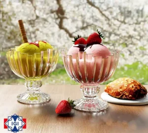 فروش عمده بستنی خوری پایه دار برلین ISFAHAN GLASS