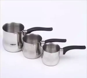 فروش عمده ست شیر جوش استیل 3 سایزی