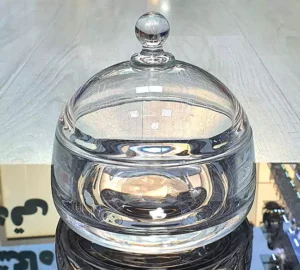 فروش عمده شکلات خوری بلور درب دار هالو