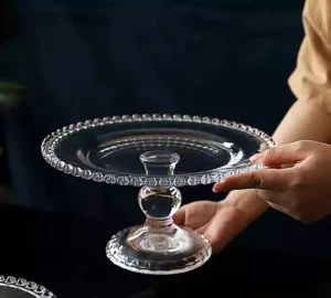 فروش عمده کیک خوری بلور پایه دار