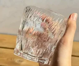 فروش عمده نیم لیوان شیشه ای دفرمه یخی