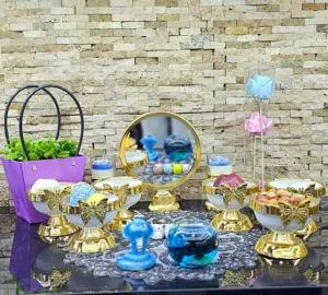 فروش عمده هفت سین فلزی 9 پارچه طرح پروانه