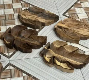 فروش عمده اردو خوری چوب گردو طرح برگ