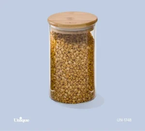 فروش عمده بانکه شیشه ای درب چوبی یونیک