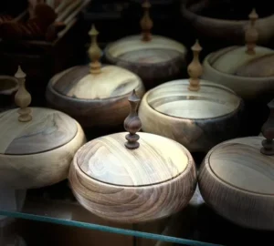 فروش عمده شکلات خوری درب دار چوب گردو