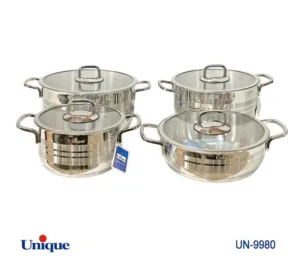فروش عمده سرویس قابلمه استیل 8 پارچه UNIQUE