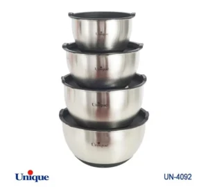 فروش عمده لگن استیل درب دار 4 پارچه Unique