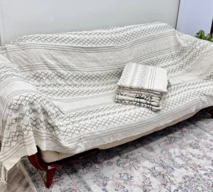 فروش عمده شال نشیمن مبل ریشه دار مدل بوهو